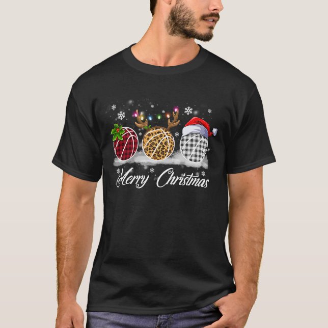 Camiseta Feliz Natal Bola Figurino (Frente)