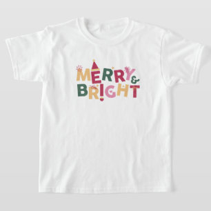 Camiseta Feliz Natal Branco e Azul