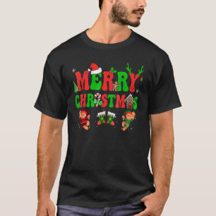 Camiseta Feliz Natal Buffalo Red Xadrezes Xmas Pjs M