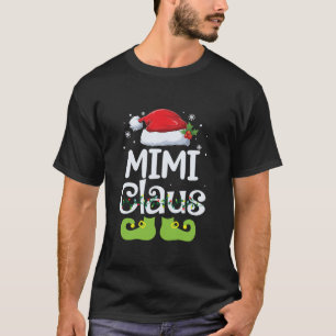 Camiseta Feliz Natal Buffalo Xadrez Red Santa Hat Mimi C