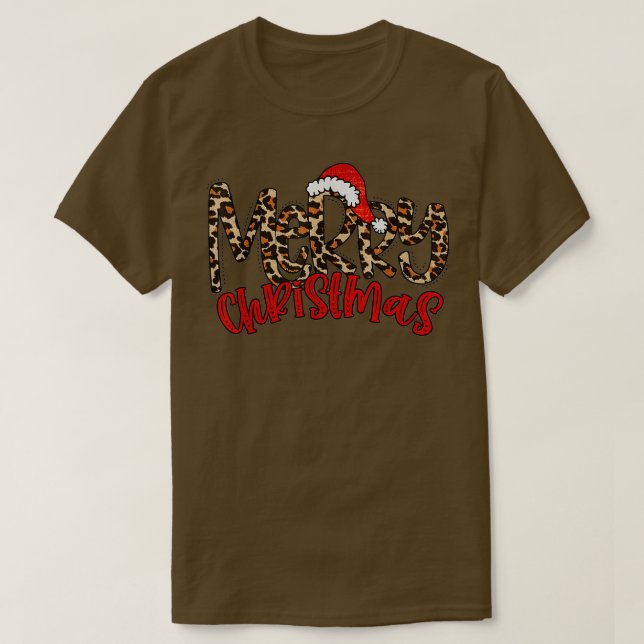 Camiseta Feliz Natal Buffalo Xadrez Red Santa Hat Xmas P (Frente do Design)