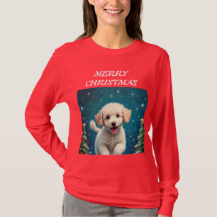 Camiseta Feliz Natal cachorrinho
