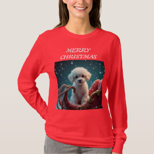 Camiseta Feliz Natal cachorrinho