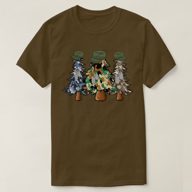 Camiseta Feliz Natal, Camouflage, Natal (Frente do Design)