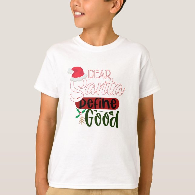 Camiseta Feliz Natal Caros Papais noeis Definem Bom (Frente)
