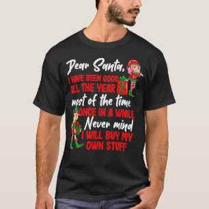 Camiseta Feliz Natal Caros Papais noeis Eu Comprar As Minha