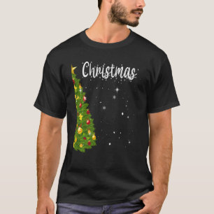 Camiseta Feliz Natal Casais Xmas de Árvore Correspondendo a
