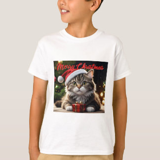 Camiseta Feliz Natal Cat