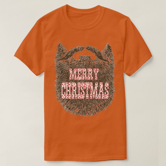 Camiseta Feliz Natal Com Barba (Frente do Design)