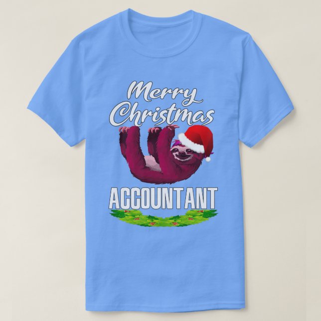 Camiseta Feliz Natal Contador Funny Gift Pajama Chris (Frente do Design)