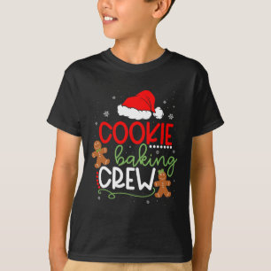 Camiseta Feliz Natal Cookie Baking Crew Ginger Papais noeis