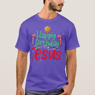 Camiseta Feliz Natal Cristão Feliz Aniversário Jesus Mulher