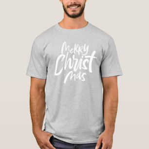 Camiseta Feliz Natal Cristão Letreiro Religioso
