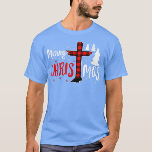 Camiseta Feliz Natal Cristãos Buffalo Xadrez