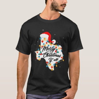 Camiseta Feliz Natal Cristo de Feliz da Festa de Natal