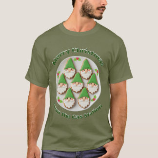 Camiseta Feliz Natal Da Estação de Serviço