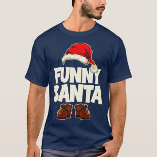 Camiseta Feliz Natal da Família Correspondendo Papais noeis