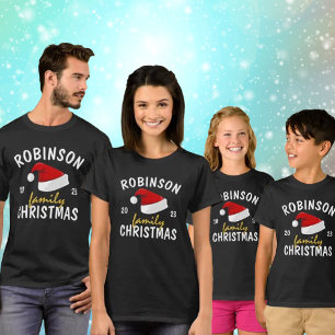 Camiseta Feliz Natal da Família Correspondente