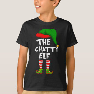 Camiseta Feliz Natal Da Família, O Elfo Chatty