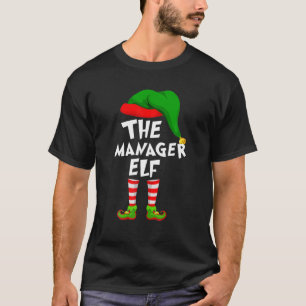 Camiseta Feliz Natal Da Família, O Gerente Elf