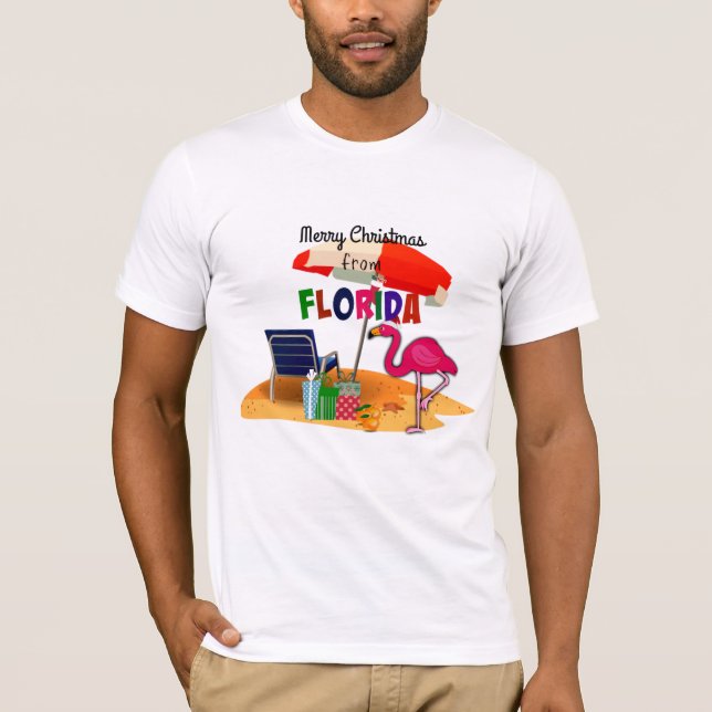 Camiseta Feliz Natal da Flórida (Frente)
