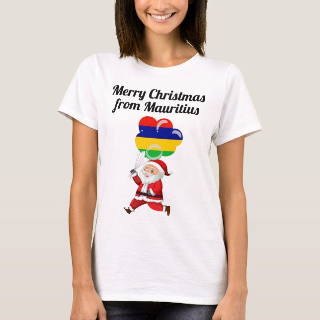 Camiseta Feliz Natal da Maurícia (Frente)