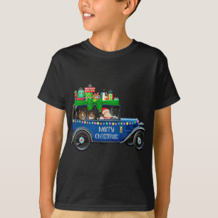 Camiseta Feliz Natal da Sheltie, Shelty com Papais noeis Sh