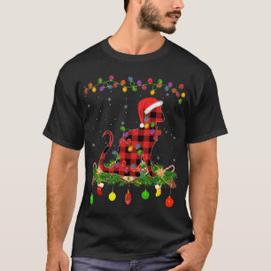 Camiseta Feliz Natal da Xadrez de Buffalo Siamês