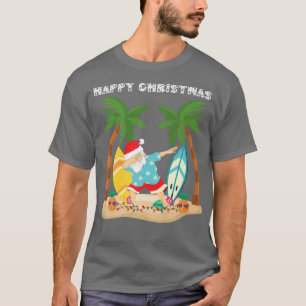 Camiseta Feliz Natal Dabbing Papais noeis Conselho Tropic