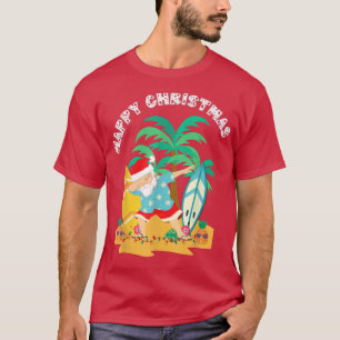 Camiseta Feliz Natal Dabbing Papais noeis Conselho Tropic