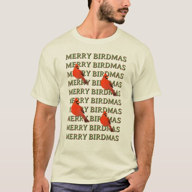 Camiseta Feliz NATAL DAS AVES  (Frente)