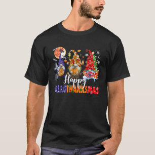 Camiseta Feliz Natal de Ação de Graças de Halloween HalloOb