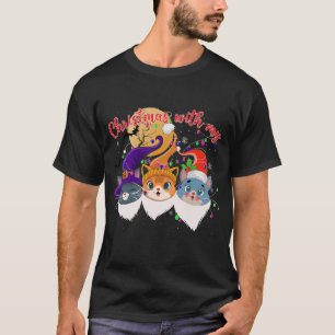 Camiseta Feliz Natal de Ação de Graças de Halloween HalloOb