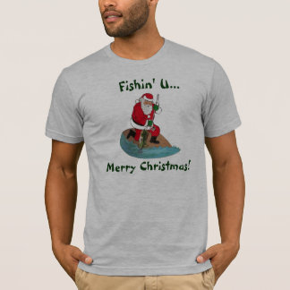 Camiseta Feliz Natal de Fishin U