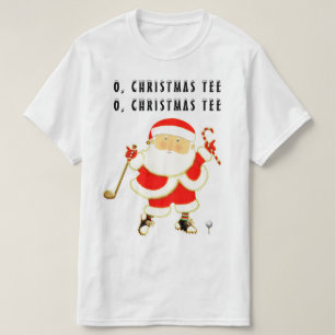 Camiseta Feliz Natal de Golfe