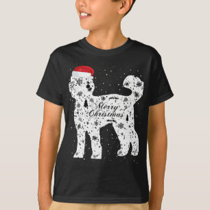 Camiseta Feliz Natal de Labradoodle