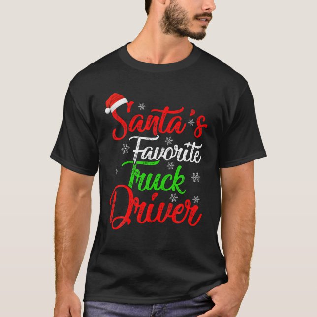 Camiseta Feliz Natal De Papais noeis De Xmas Favoritos (Frente)