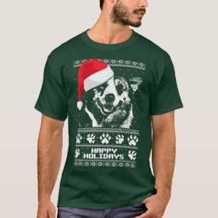Camiseta Feliz Natal de Pembroke Welsh Corgi
