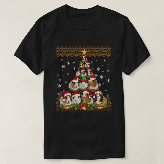Camiseta Feliz Natal De Porco Natal Feio De Suor (Frente do Design)