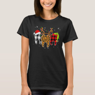 Camiseta Feliz Natal Dente Fantasia Assistente Dentário Xma