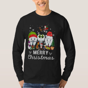 Camiseta Feliz Natal Dentista Dentes Papais noeis Dental El