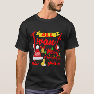 Camiseta Feliz Natal Desejo: Tudo o que eu quero é você