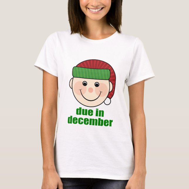 Camiseta Feliz Natal Devido Em Dezembro (Frente)