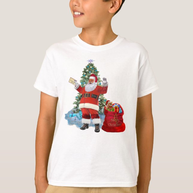 Camiseta Feliz Natal do Papai Noel (Frente)