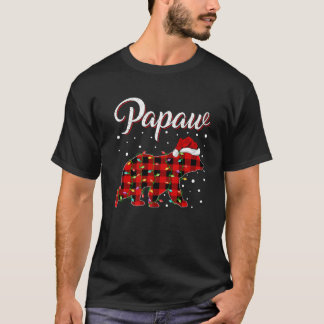 Camiseta Feliz Natal do Urso do Papaw da Xadrez de Buffalo