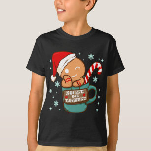 Camiseta Feliz Natal, Doce, Mas Pão De Gengibre Torto