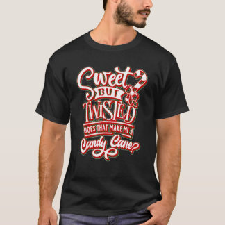 Camiseta Feliz Natal - Docinho Mas Torcido Candycane