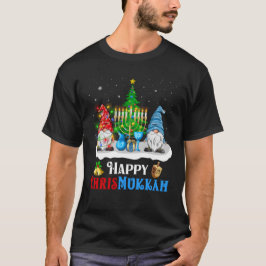 Camiseta Feliz Natal dos Gnomos Chrismukkah e Chrismukkah