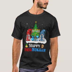 Camiseta Feliz Natal dos Gnomos Chrismukkah e Chrismukkah
