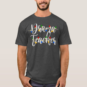 Camiseta Feliz Natal Drama Professora Luzes de Natal Paj